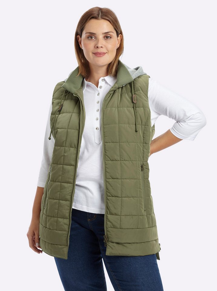 Sheego Jerseyweste Steppweste von Sheego