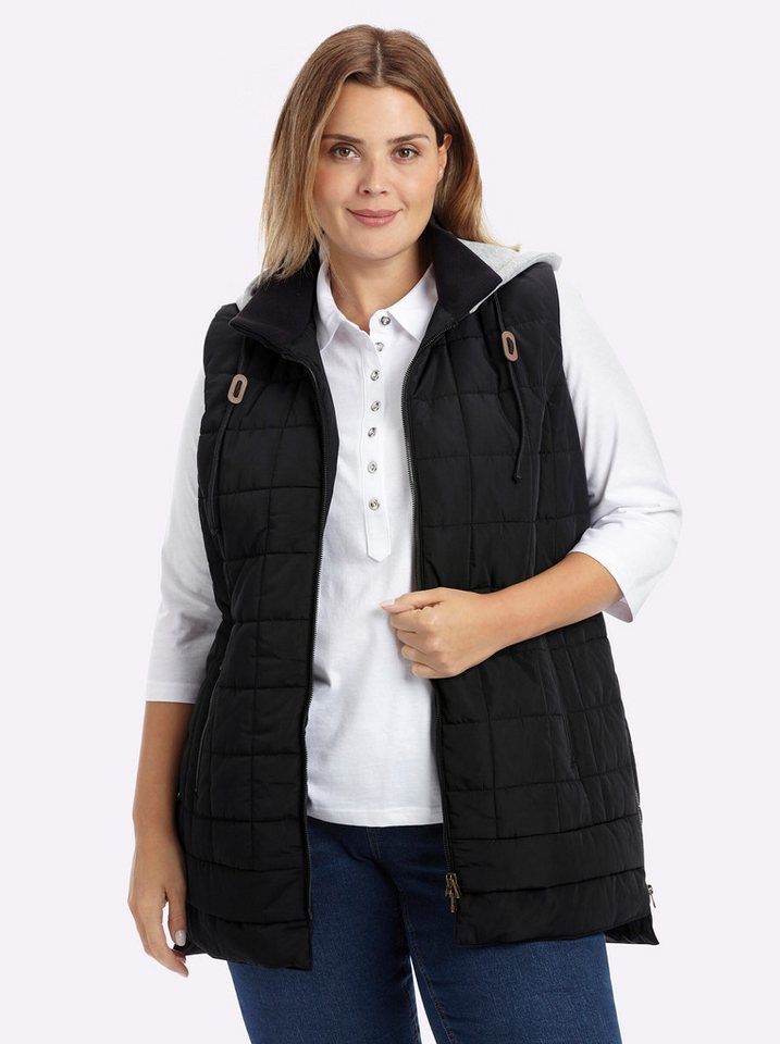 Sheego Jerseyweste Steppweste . von Sheego