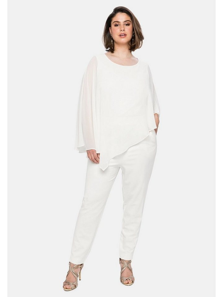 Sheego Jumpsuit Große Größen im Lagenlook, mit Fledermausärmeln von Sheego