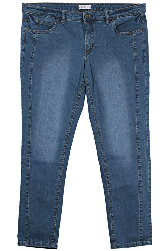 Sheego Kira Die Schmale Slim Fit Stretchjeans Jeans Damen Denim Plusgröße, Farbe:blau, Damengrößen:56, Hosenlängen:L32 von Sheego