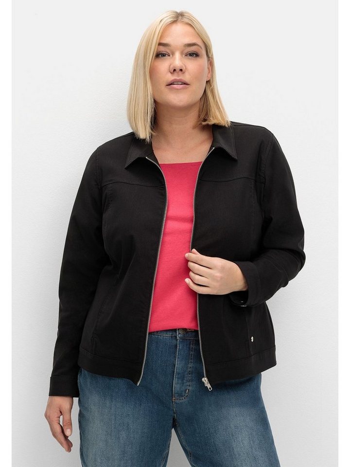 Sheego Kurzjacke Große Größen aus Bengalin, in taillierter Form von Sheego