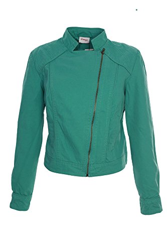 Sheego Kurzjacke Jacke Damen Lagenlook Plusgröße, Farbe:grün;Damengrößen:46 von Sheego