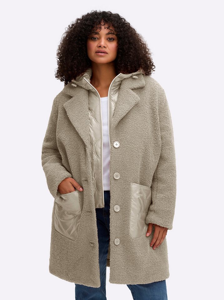 Sheego Langmantel Fleecemantel von Sheego