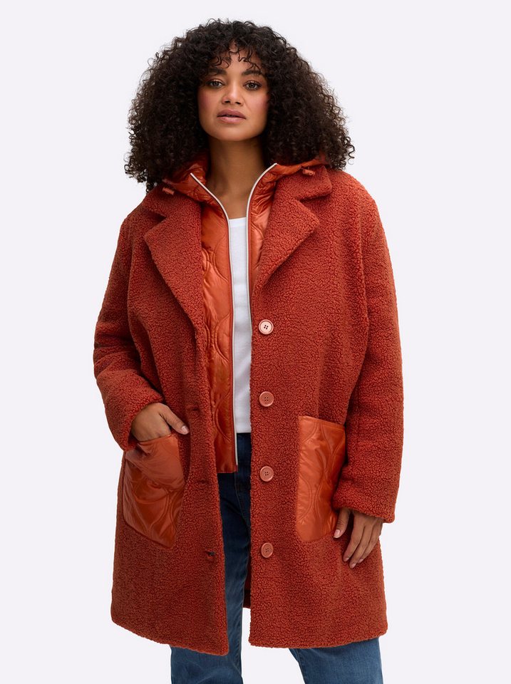 Sheego Langmantel Fleecemantel von Sheego