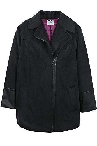 Sheego Mantel Kurzmantel Wintermantel Wollmantel Jacke Damen Plusgröße, Farbe:schwarz, Damengrößen:48 von Sheego