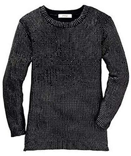 Sheego Pullover Damen mit Druck Schwarz Gr. 40/42 von Sheego