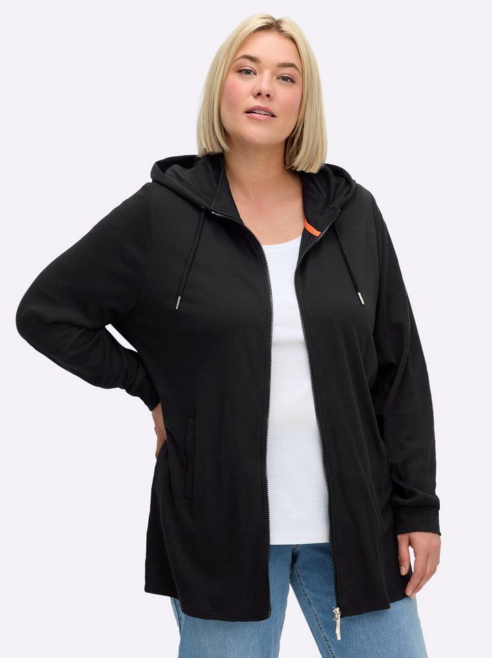 Sheego Shirtjacke Sweatjacke von Sheego