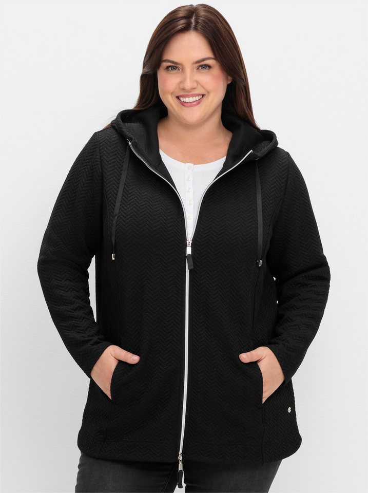 Sheego Shirtjacke Sweatjacke . von Sheego