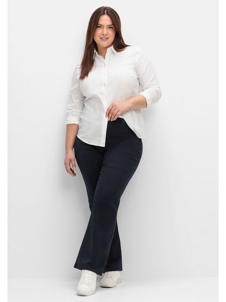 Sheego Stretch-Hose Große Größen in Bootcutform mit Shaping-Einsatz von Sheego