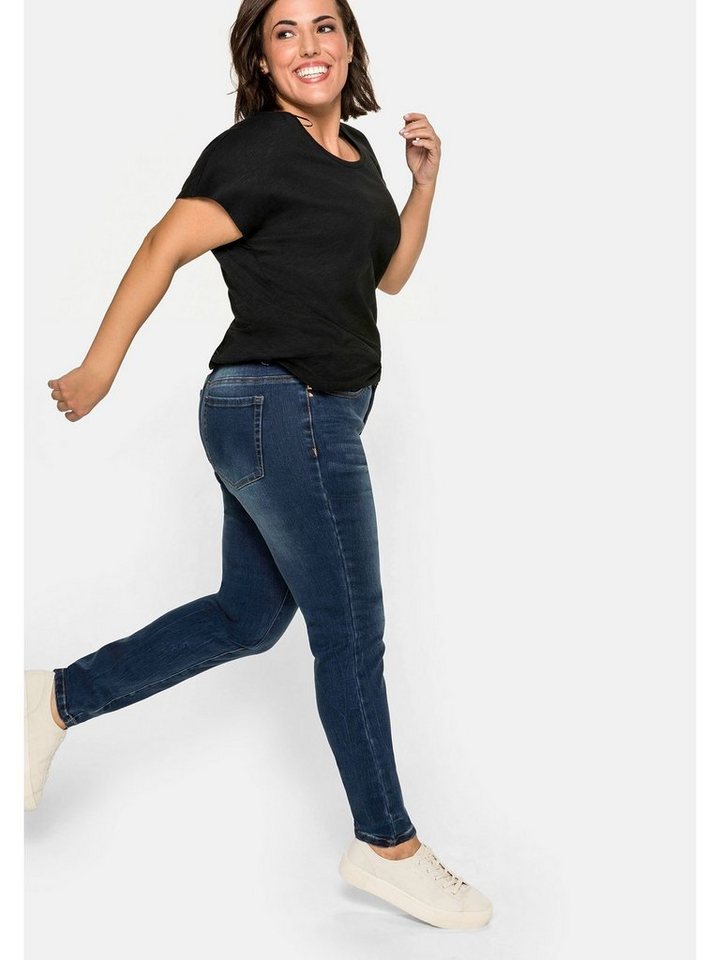 Sheego Stretch-Jeans Große Größen Skinny mit Bodyforming-Effekt von Sheego