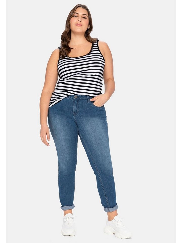 Sheego Stretch-Jeans Große Größen in schmaler Form von Sheego