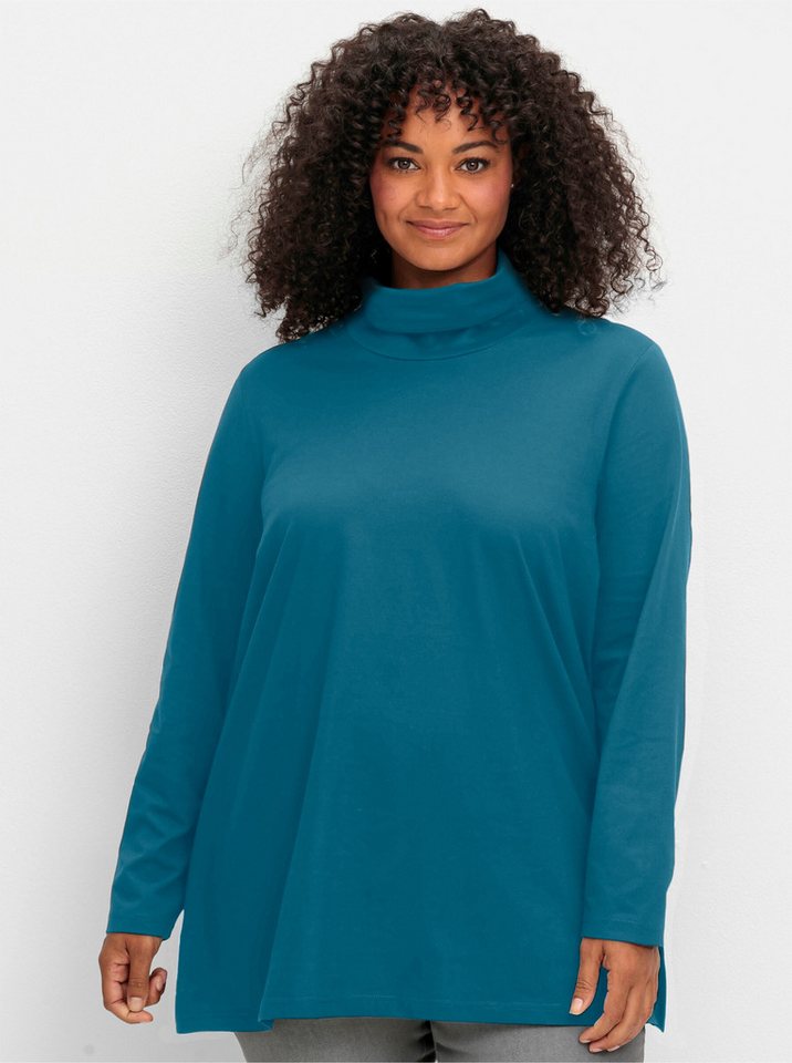 Sheego T-Shirt Rollkragenshirt von Sheego