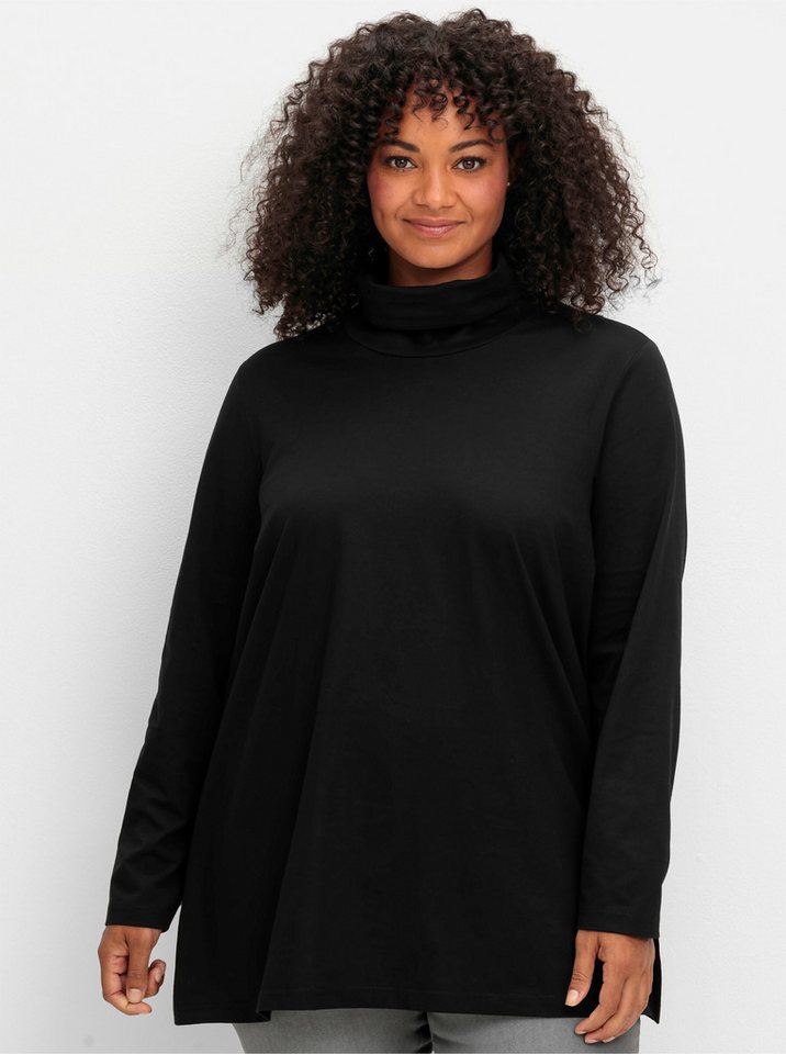 Sheego T-Shirt Rollkragenshirt von Sheego