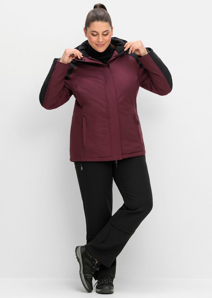 Sheego Trainingsjacke Funktionsjacke Länge ca. 76 cm von Sheego