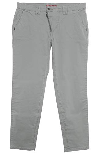 Sheego Twill Jeans Die Schmale Hose Pants Damen Stretch Plusgröße Übergröße, Farbe:grau, Damengrößen:46 von Sheego