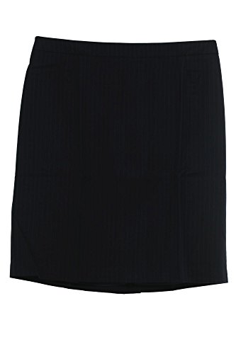 sheego Rock Skirt Bleistiftrock Damen Plusgröße Übergröße Nadelstreifen Viskose, Farbe:dunkelblau;Damengrößen:46 von Sheego