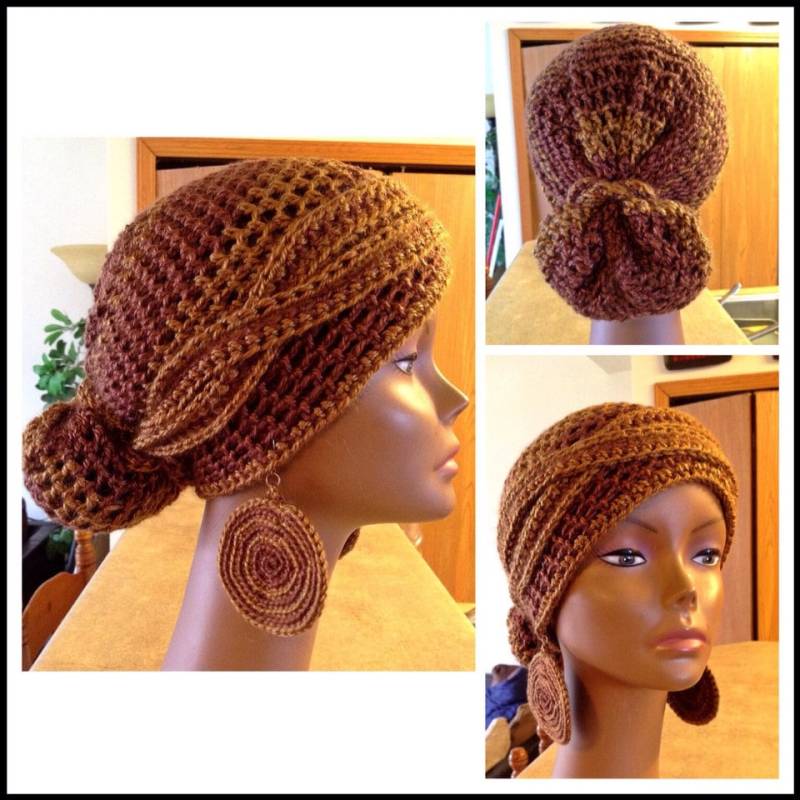 Gehäkelte Wrap Und Ohrringe Set Gehäkelte Wrap Und Ohrringe Set von SheekOrganics