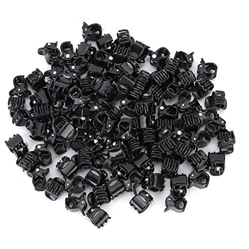 Mini Haarspangen Set, 100 Stück, Schwarz Kunststoff Clips, Rutschfeste Kiefer Schellen für Mädchen und Frauen Mini Haarspangen Set, 100 Stück, Schwarz Kunststoff Clips, Rutschfeste Kiefer Schellen für Mädchen und Frauen von Sheens