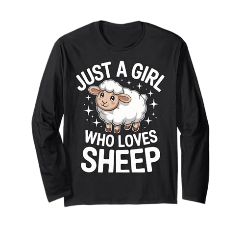 Schafe Nur EIN Mädchen, das Schafe liebt Langarmshirt von Sheep Farmer Lamb Sheeple Shepherd