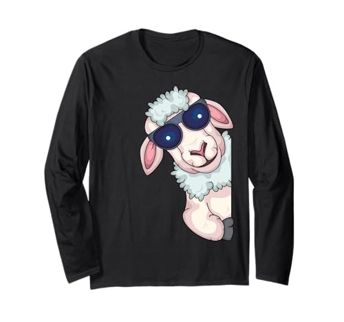 Schaf mit Sonnenbrille Schaf Liebhaber Kinder Schaf Langarmshirt Schaf mit Sonnenbrille Schaf Liebhaber Kinder Schaf Langarmshirt von Sheep Gifts For Men & Women
