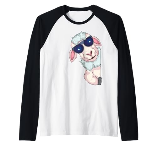 Schaf mit Sonnenbrille Schaf Liebhaber Kinder Schaf Raglan Schaf mit Sonnenbrille Schaf Liebhaber Kinder Schaf Raglan von Sheep Gifts For Men & Women