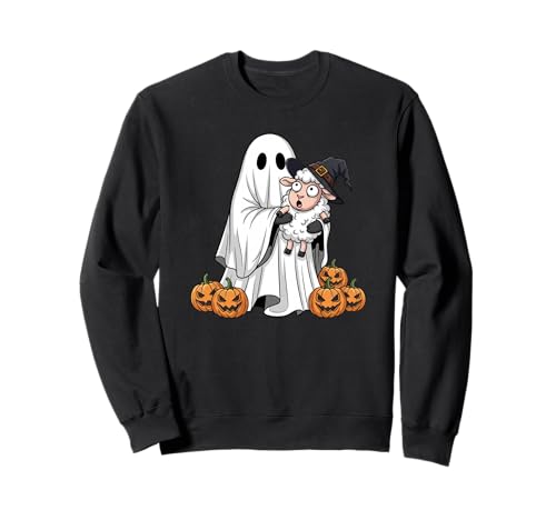 Lustiges Geister-Schaf Kürbis Halloween Kinder Herren Damen Sweatshirt Lustiges Geister-Schaf Kürbis Halloween Kinder Herren Damen Sweatshirt von Sheep Lovers Cute Halloween Outfits for Boy Girl