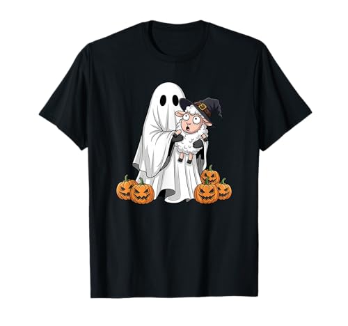 Lustiges Geister-Schaf Kürbis Halloween Kinder Herren Damen T-Shirt Lustiges Geister-Schaf Kürbis Halloween Kinder Herren Damen T-Shirt von Sheep Lovers Cute Halloween Outfits for Boy Girl