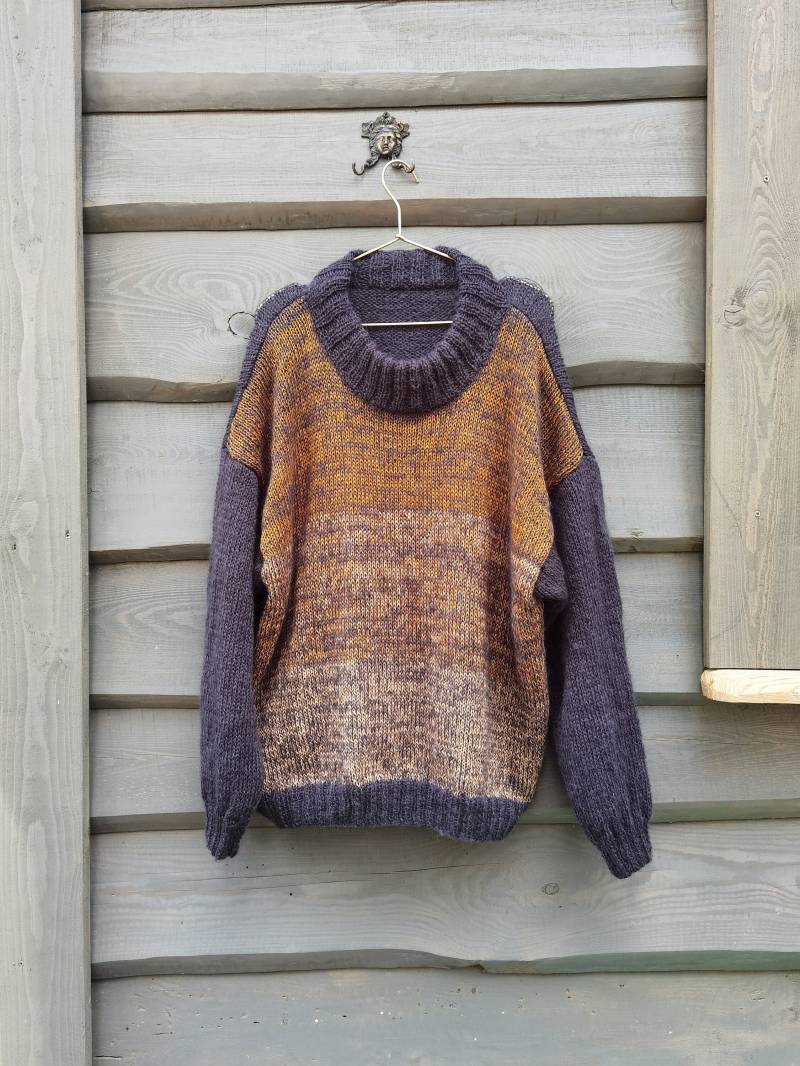 Unisex Alpaka Pullover | Wollpullover Gestrickter Weicher Handgemachter Warmer Winterpullover von SheepCharm