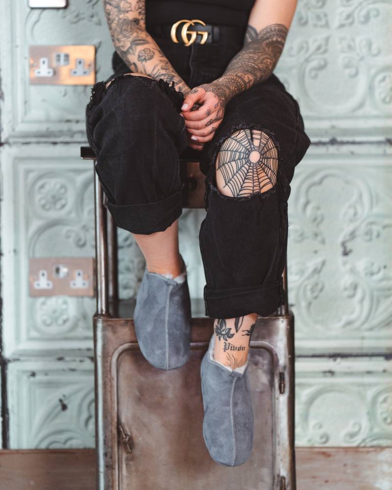 Der Damen-Pixie-stiefel in Grau von SheepersLTD