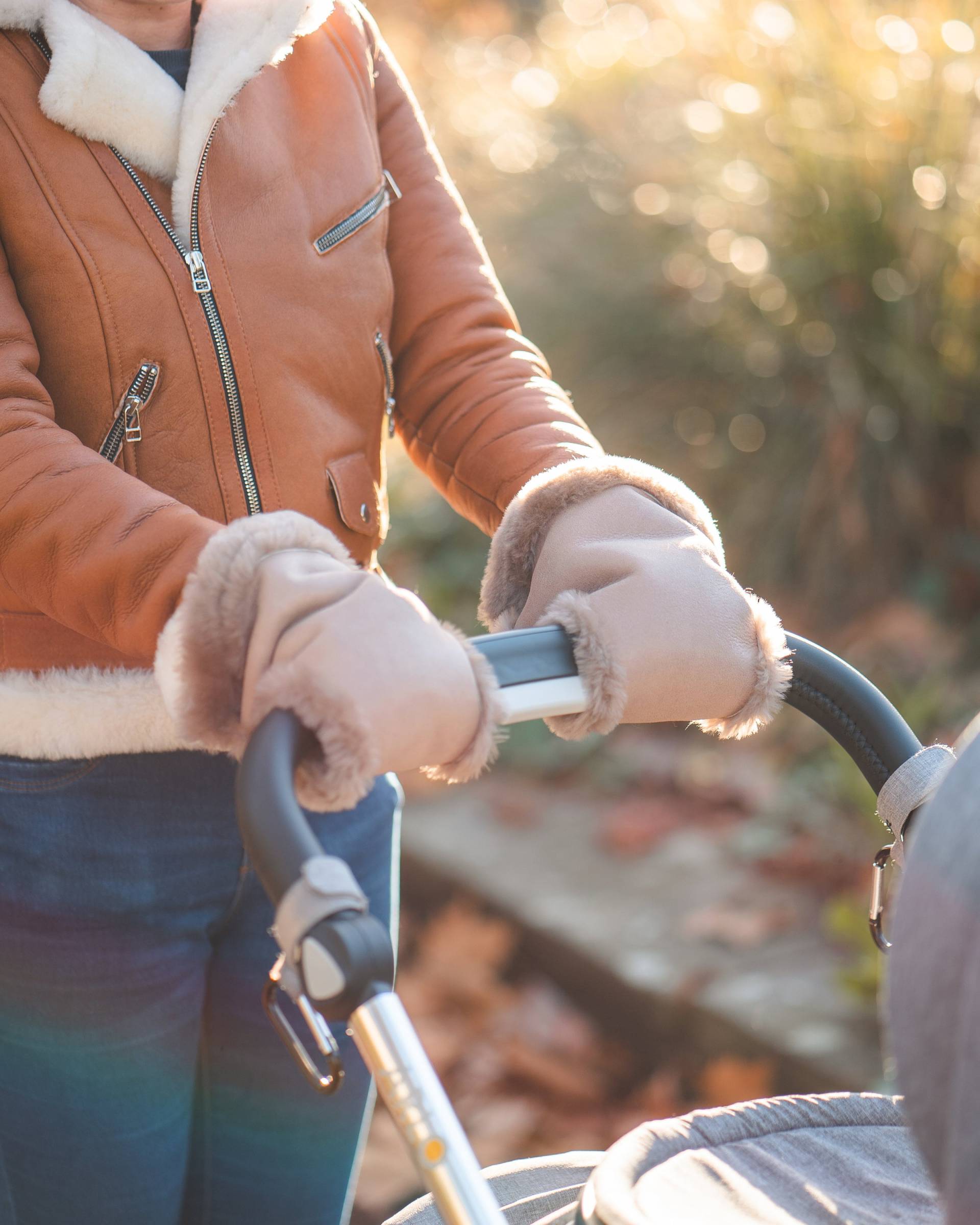 stein Schaffell Kinderwagen Handwärmer von SheepersLTD