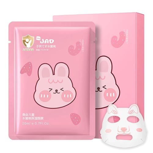 5Stück Tiere Gesichtsmasken set, Kaninchen Masken Beauty, Tuchmasken Set, geschenk für Frauen, Mädchen in party spa Hautpflege,beruhigt,Hydrat (Kaninchen-5 Stück) von Shefave