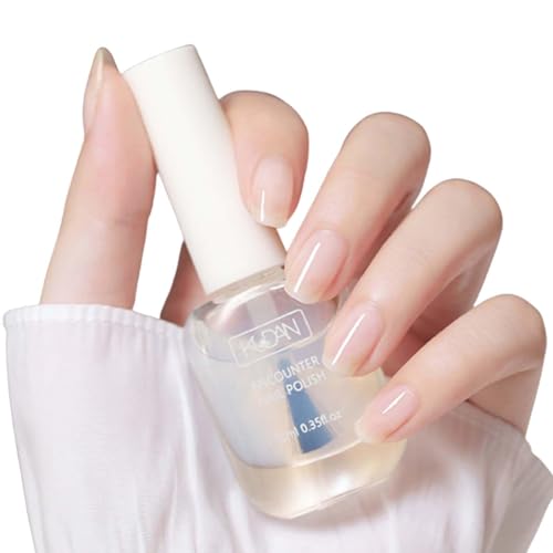 Klarer Nagellack, Peel off Base Coat Nagellack Schnelltrocknend, Hochglänzender Nail Polish langanhaltend Chip Resistant, wasserbasierte Formel, Clear Top Coat, DIY-Nagelkunst zu Hause von Shefave