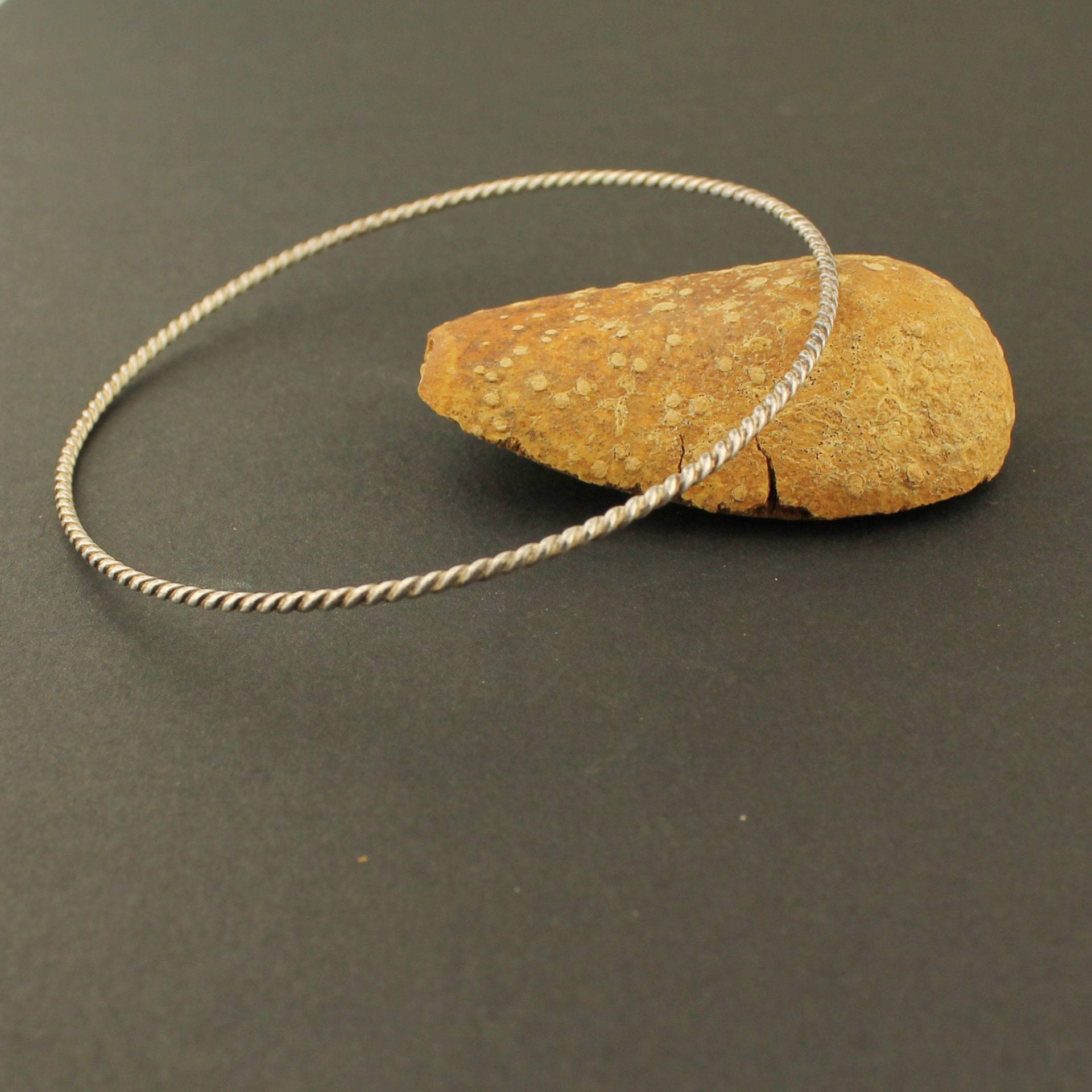 sterling Silber Armreif Armband Twisted Wire Schmuck sterling Silber Armreif Armband Twisted Wire Schmuck von SheilaDavisDesigns