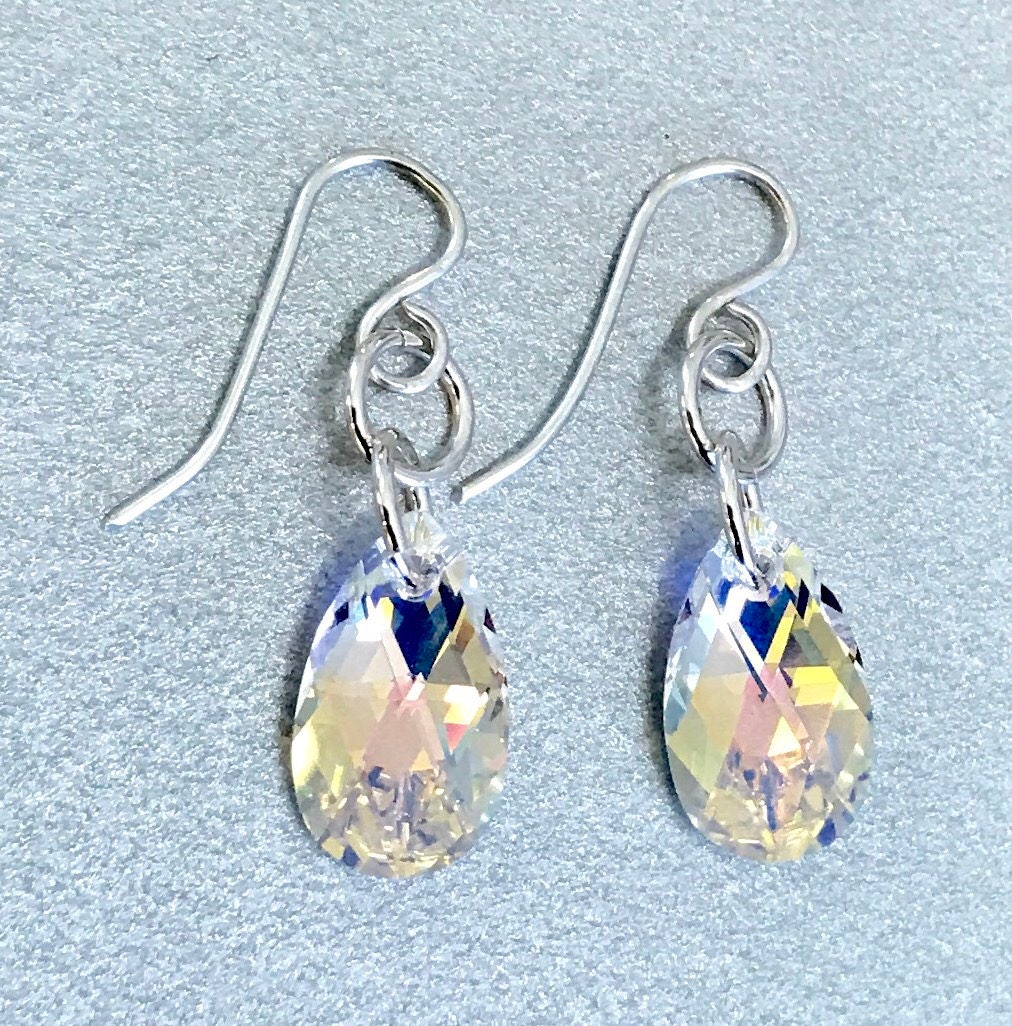 Kristallohrringe, Ohrringe, Silber Und Kristall Ab Kristallschmuck, Sterling Ohrringe Kristallohrringe, Ohrringe, Silber Und Kristall Ab Kristallschmuck, Sterling Ohrringe von SheilaKerrJewellery