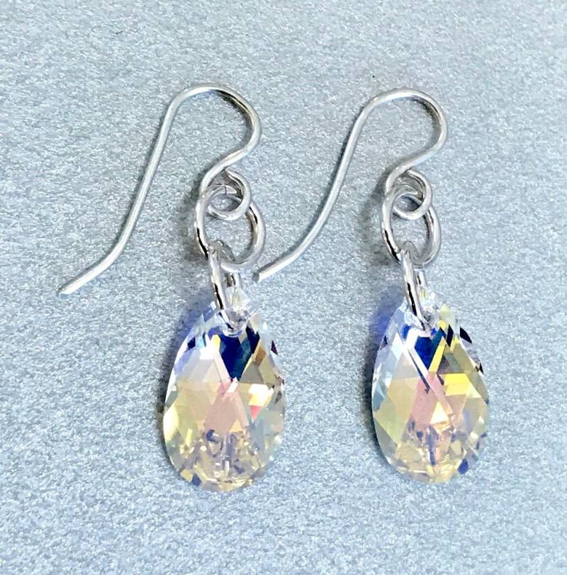 Kristallohrringe, Ohrringe, Silber Und Kristall Ab Kristallschmuck, Sterling Ohrringe von SheilaKerrJewellery