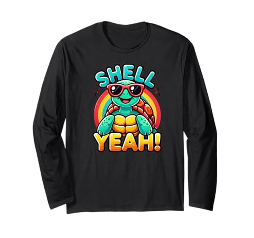 Shell-Yeah Tees – Funny cute Turtle Design for Kids & Adults Langarmshirt Shell-Yeah Tees – Funny cute Turtle Design for Kids & Adults Langarmshirt von Shell Yeah Designs Co