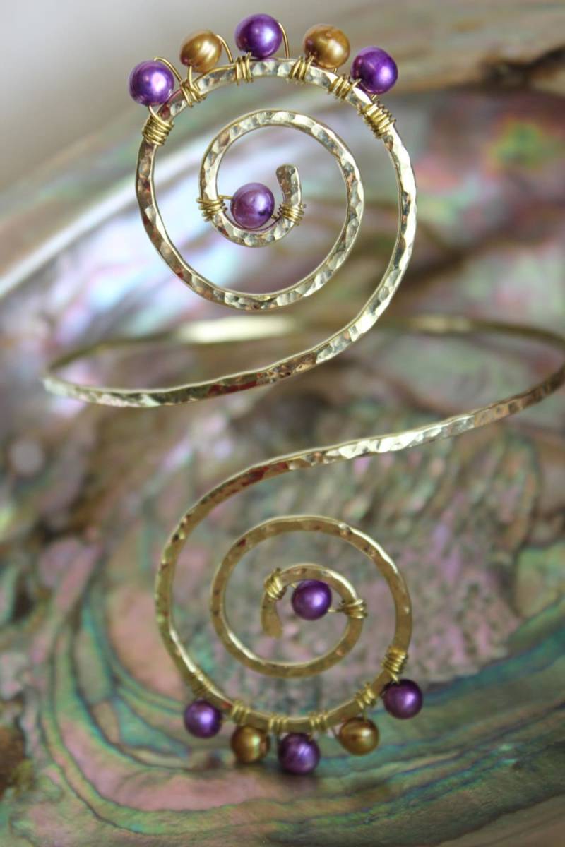 Mermaid Swirl, Oberarm Armstulpe von ShellDanceDesigns