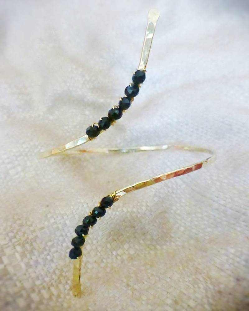 Oberarm Manschette ~ Armmanschette Farbe Wählen Draht Und Perle Toll Zum Abschlussball von ShellDanceDesigns