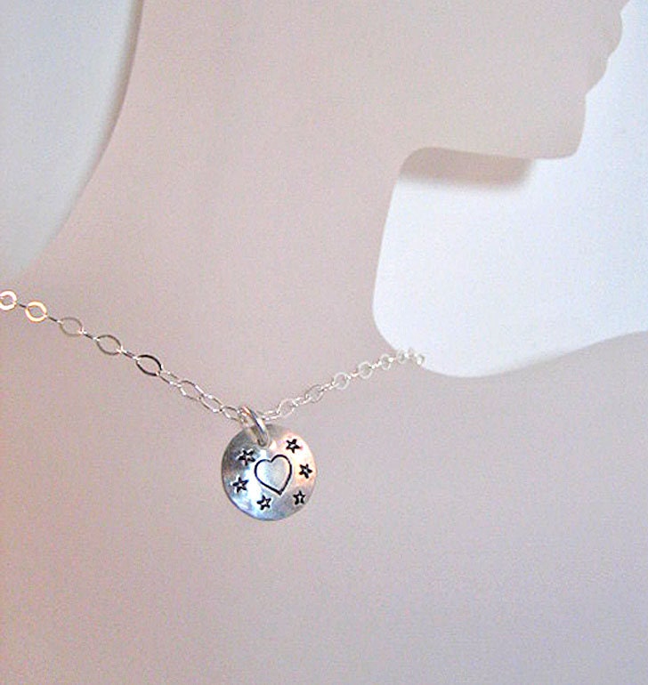 Herz Und Sterne Sterling Silber Anhänger An Jaspis Perlenkette Herz Und Sterne Sterling Silber Anhänger An Jaspis Perlenkette von ShellaBDesigns