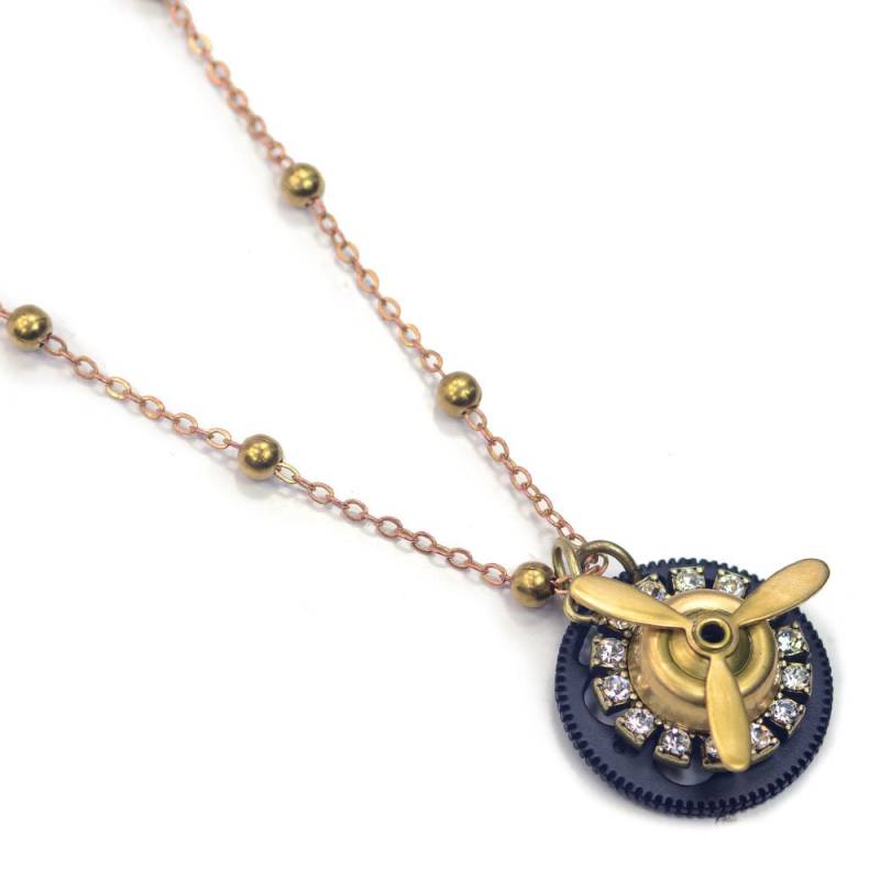 steampunk Flugzeug Propeller Halskette Geschenk Für Piloten von ShelleyCooperJewelry