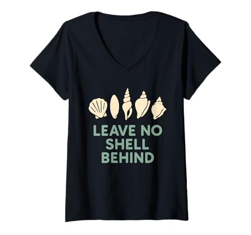 Damen Muschelsammler Beachcomber Shoreline Treasure Ocean Love T-Shirt mit V-Ausschnitt Damen Muschelsammler Beachcomber Shoreline Treasure Ocean Love T-Shirt mit V-Ausschnitt von Shelling Hobby Retiree Beach Life Shoreline Gift