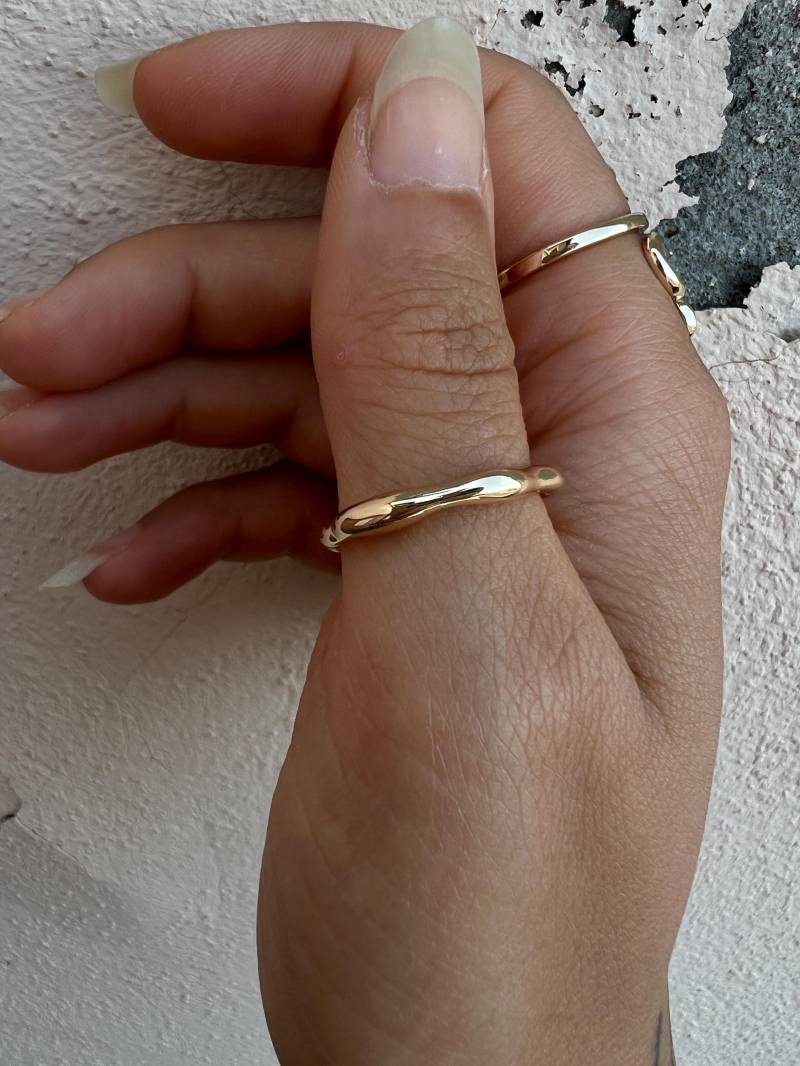 Boho Statement Ring Gold // Moderne Unregelmäßige Form von ShellyCreatesShop