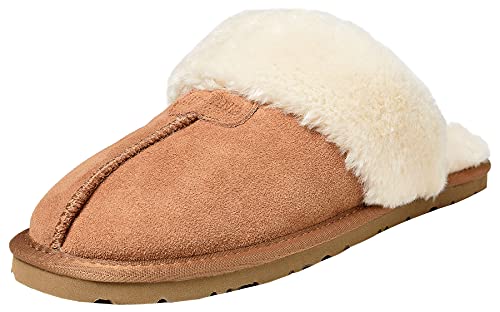 Shenduo Hausschuhe Herren Winter Pantoffeln Bequem Warm Winter Plüsch Gefüttert Männer Puschen Chestnut 42/43 von Shenduo