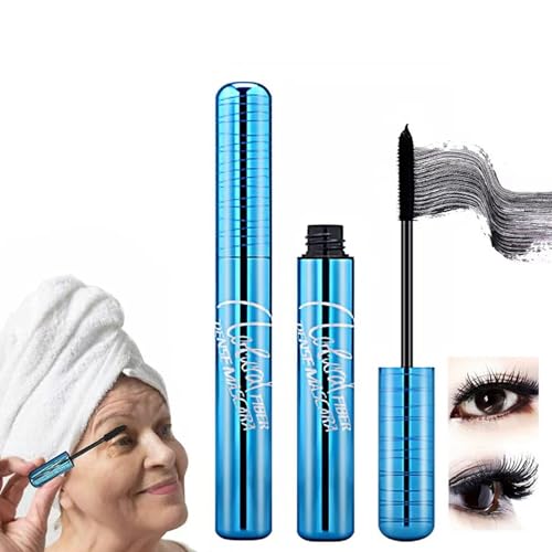 Prime Lash Mascara für reife Damen, wasserdichte Mascara, schwarz, natürlicher Verdickungseffekt, langanhaltende und glatte Mascara, Anzug für empfindliche Augen, geeignet für ältere Frauen, Make-up von Shengqialun