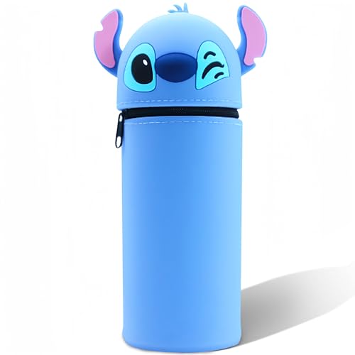 Shengruili Silikon Federmäppchen,2-in-1 Silikon Federmäppchen,Cartoon federmäppchen,Niedliche Schulbedarf,Stifte Mäppchen,Stifthalter Bleistifttasche Mädchen Junge von Shengruili