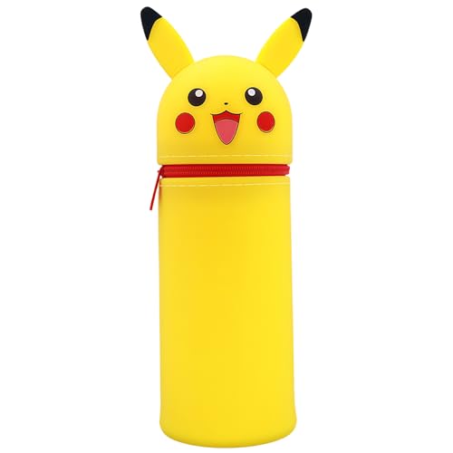 Shengruili Silikon Federmäppchen,2-in-1 Silikon Federmäppchen,Cartoon federmäppchen,Niedliche Schulbedarf,Stifte Mäppchen,Stifthalter Bleistifttasche Mädchen Junge von Shengruili