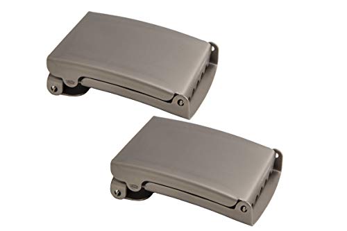 Gürtelschnalle 2er Set, 40mm Gürtelschnalle Herren, DIY Rucksack Taschen Gürtel Schnalle, Ersatz gürtelschnalle (Matt) von shenky