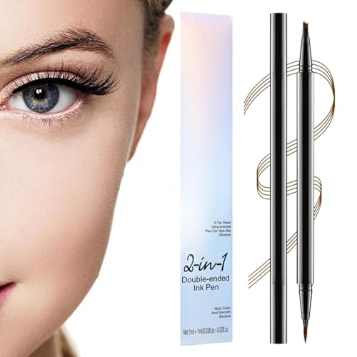 Augenbrauenfüller, 2-in-1 wasserdichter Augenbrauenstift mit 4 Spitzen, Make-up-Zubehör, langlebiger Augenbrauen-Konturstift für den täglichen Gebrauch, Reisen, Arbeit, Business Augenbrauenfüller, 2-in-1 wasserdichter Augenbrauenstift mit 4 Spitzen, Make-up-Zubehör, langlebiger Augenbrauen-Konturstift für den täglichen Gebrauch, Reisen, Arbeit, Business von Shenrongtong