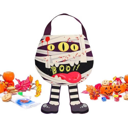 Halloween-Süßigkeitentüten, Urlaubstasche für Snacks – Vliesstoff, tragbare Snack-Tragetasche für Spielzeug, Süßigkeiten, Event, Organizer, Spukhaus, Einzelhandel, Schule, Veranstaltungen von Shenrongtong