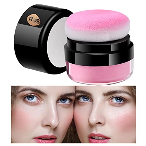 Loses Puder Rouge | Soft Air Cushion, natürliches Rouge für die Wangen, seidiger und hochpigmentierter Rouge für Frauen Mädchen tägliches Make-up Shenrongtong von Shenrongtong